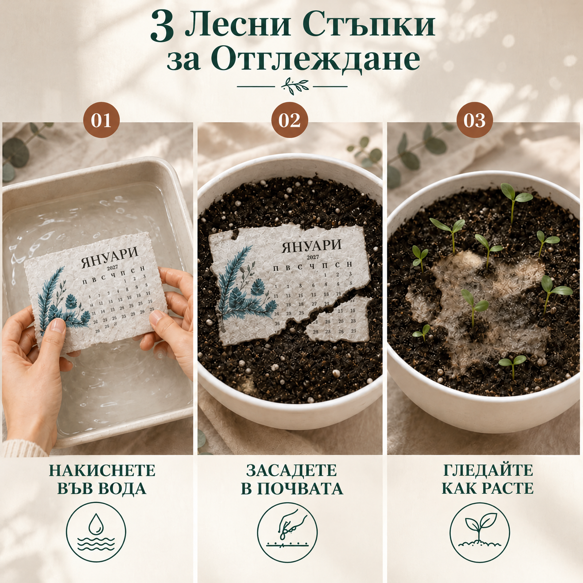 🌱 Календар със семена за засаждане за 2027 г. 🍋 – Година, изпълнена с красота; нов живот във всяка страница! 🌸🎁