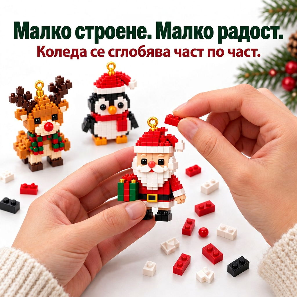 🎅🔥 Последен ден за офертата на половин цена! 🍉 Календар-блокче за обратно броене до Коледа, подходящ за цялото семейство 🎄 Идеален за украса на коледната елха.
