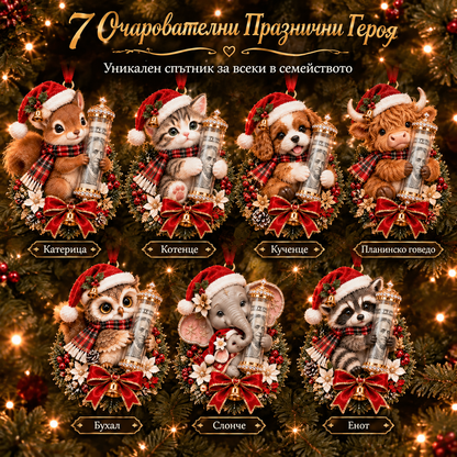 🎁 Коледна украса с мило животинче за паричен подарък🍈 – Декорация за елха 🎄💵