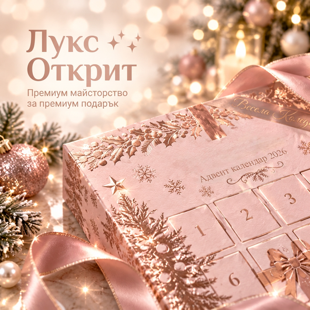 🎄 Коледен адвент календар с бижута за жени (2026 г.)🍈 – 24 дни с изненадващи висулки, гривна и колие ✨