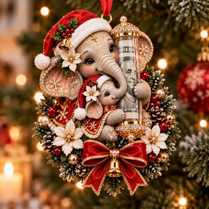 🎁 Коледна украса с мило животинче за паричен подарък🍈 – Декорация за елха 🎄💵