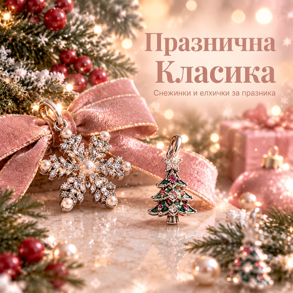 🎄 Коледен адвент календар с бижута за жени (2026 г.)🍈 – 24 дни с изненадващи висулки, гривна и колие ✨