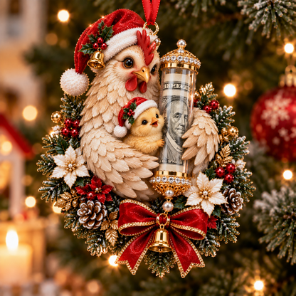 🎁 Коледна украса с мило животинче за паричен подарък🍈 – Декорация за елха 🎄💵