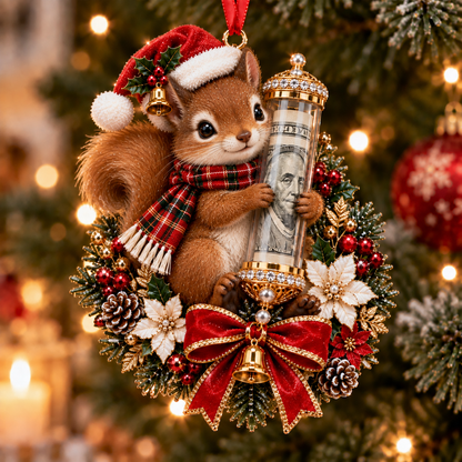 🎁 Коледна украса с мило животинче за паричен подарък🍈 – Декорация за елха 🎄💵